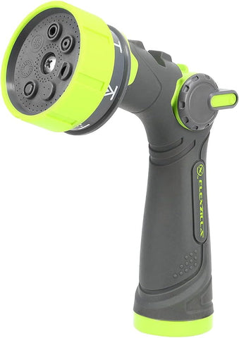 Flexzilla 6-Pattern Adjustable Garden Hose Nozzle Sprayer with Easy to Use on/off toggle & Durable Design