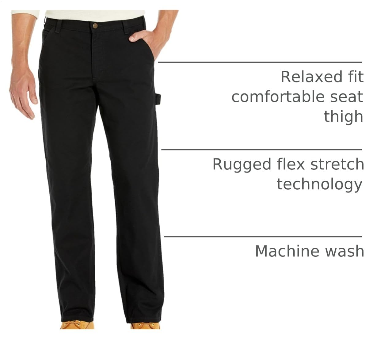 Carhartt Men's Relaxed Straight Rugged Flex® Duck Dungaree