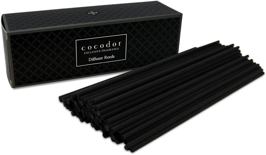 Cocod'or COCODOR Diffuser Black Fiber Reed Sticks(100pcs, 8" x 4mm) / Diffuser Oil Refill, Home Fragrance, Reed Diffuser Set, Sticks for Reed Diffusers, Office Décor, Decoration