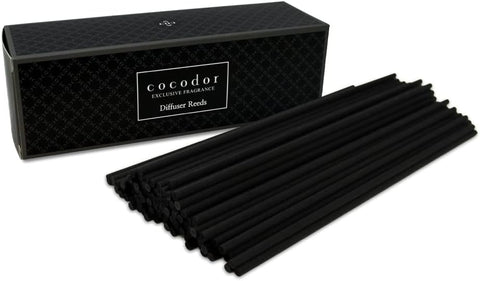 Cocod'or COCODOR Diffuser Black Fiber Reed Sticks(100pcs, 8" x 4mm) / Diffuser Oil Refill, Home Fragrance, Reed Diffuser Set, Sticks for Reed Diffusers, Office Décor, Decoration