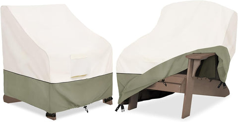 Bitubi Waterproof 2 Pack Patio Adirondack Chair Cover