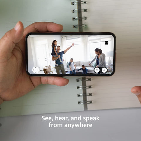 Blink Mini Pan-Tilt Camera (newest model), Rotating indoor plug-in smart security camera, two-way audio, HD video, motion detection, Works with Alexa (White)