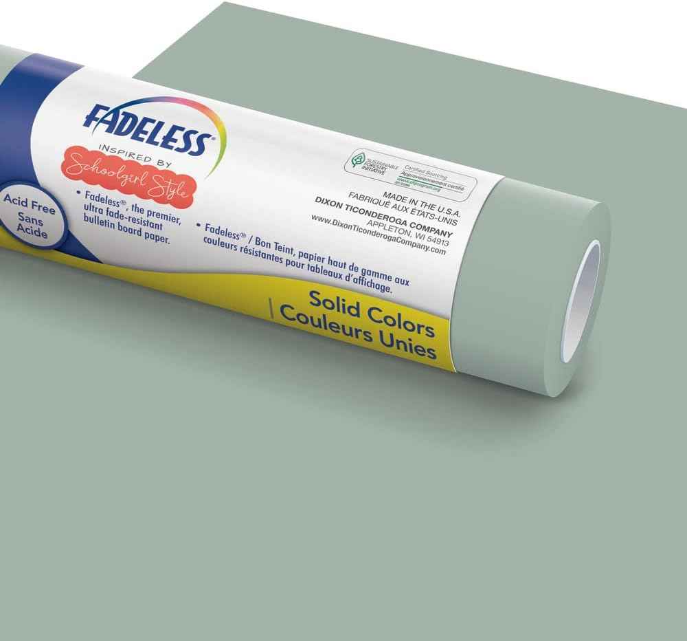Fadeless Schoolgirl Style Bulletin Board Paper, Vintage Chalkboard, 47.25" x 50', 1 Roll
