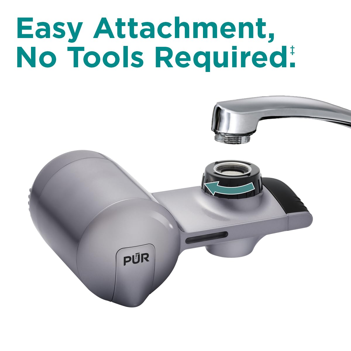 PUR Plus Horizontal Faucet Mount Filtration System with Lead Reduction