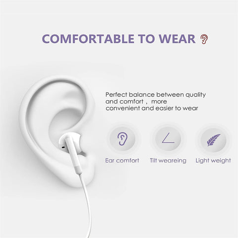 2 Packs-for Wired Headphones Wired Earbuds
