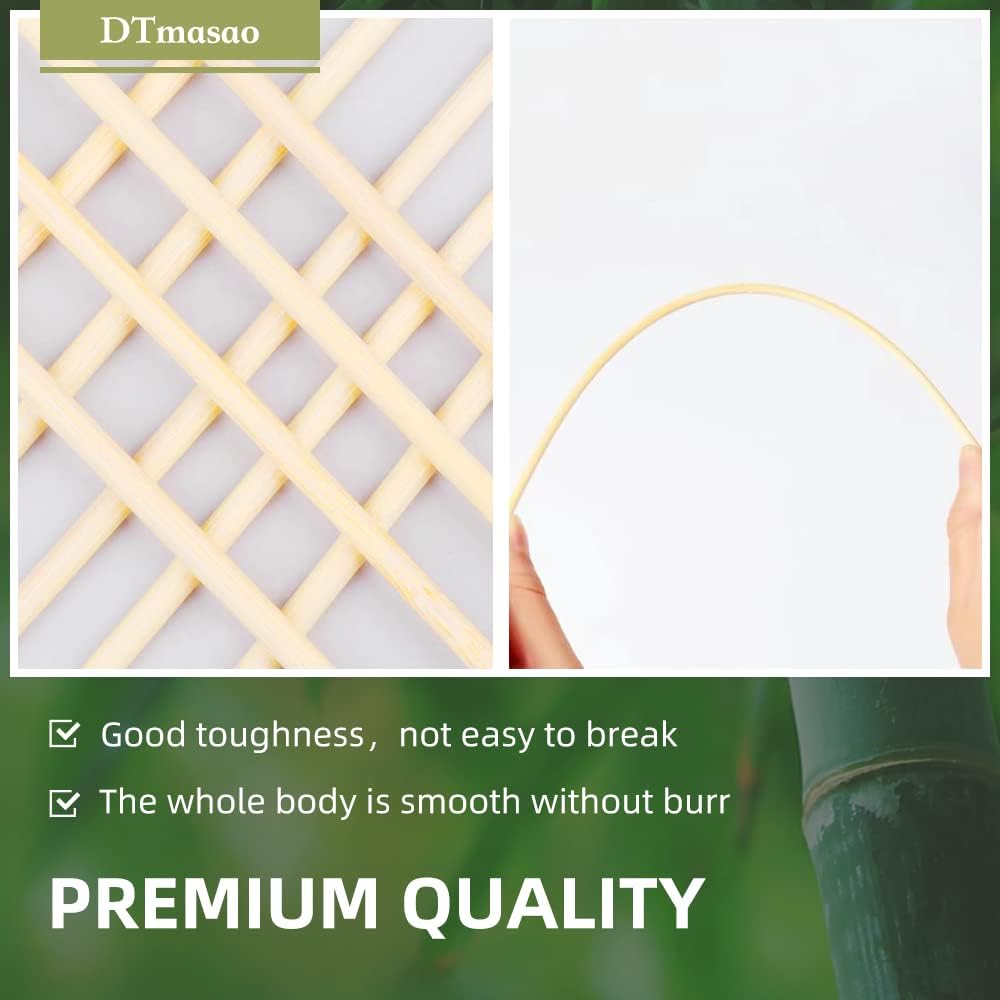 DTmasao 200PCS 8 inch Bamboo Skewers for wooden sticks， BBQ，Appetiser，Fruit，Cocktail，Kabob，Chocolate Fountain，Grilling，Kitchen，crafting and Party. Φ=3mm, More Size Choices 6"/8"/10"/12"/36"