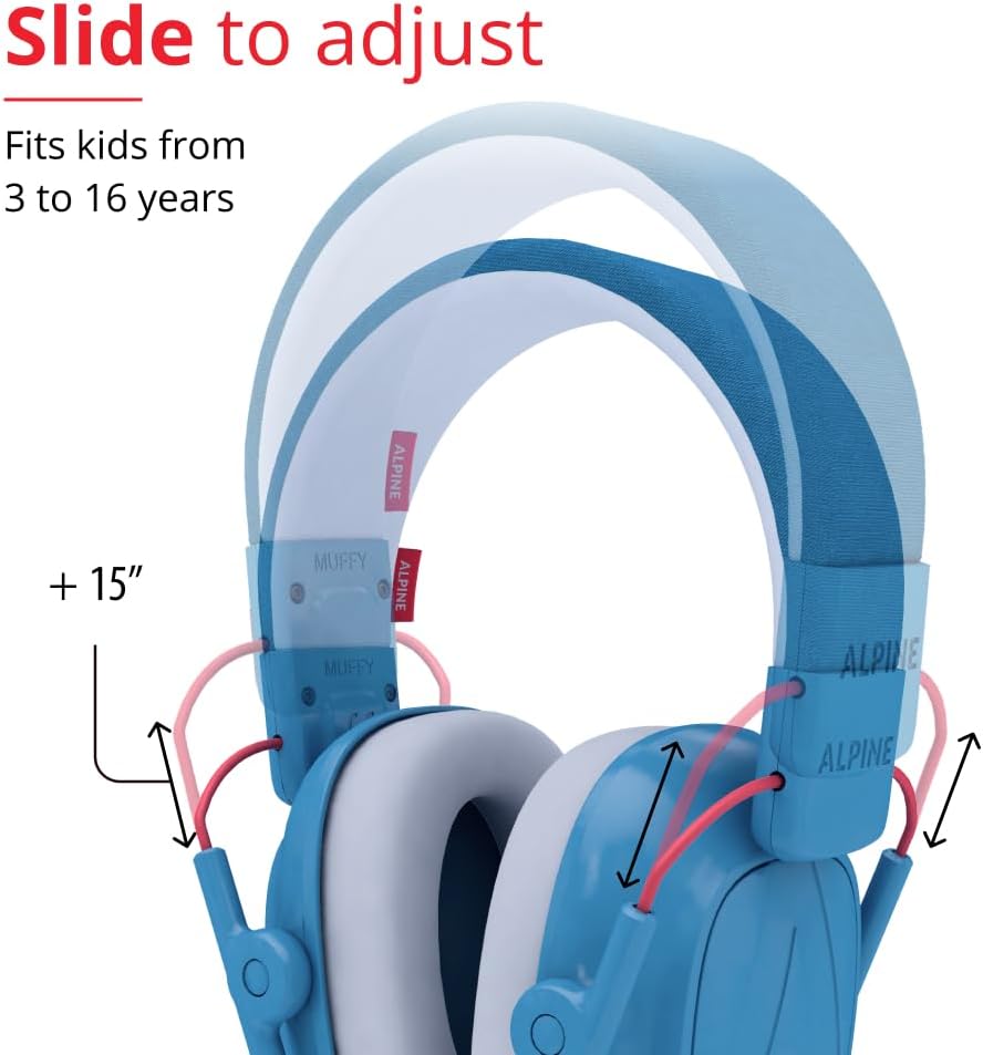 Alpine Muffy Kids Ear Muffs for Kids Ear Protection | 3-16 Years