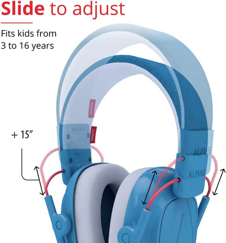 Alpine Muffy Kids Ear Muffs for Kids Ear Protection | 3-16 Years