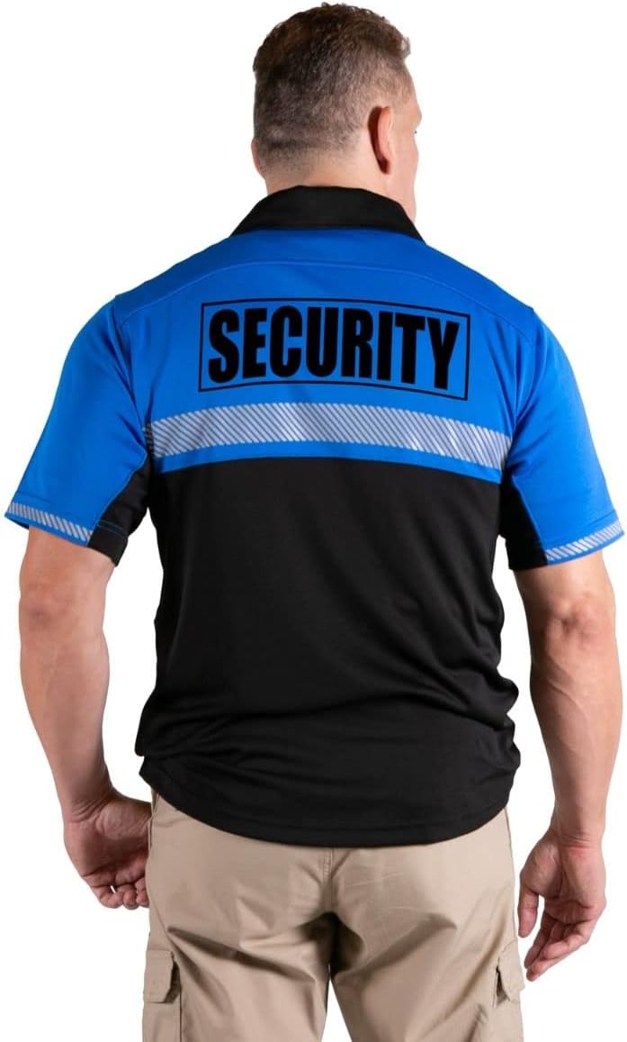 RYNO GEAR 100% Polyester Jersey Knit Two Tone Security Bike Patrol Polo Shirts