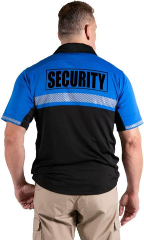 RYNO GEAR 100% Polyester Jersey Knit Two Tone Security Bike Patrol Polo Shirts