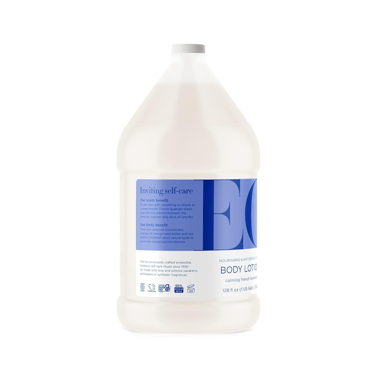 EO French Lavender Body Lotion Refill, Bulk Gallon, 128 oz