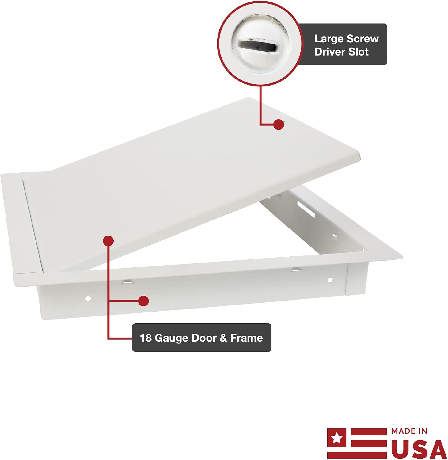 Elite 1000 Interior Metal Access Doors for Walls and Ceilings USA Made Cam Latch Lock