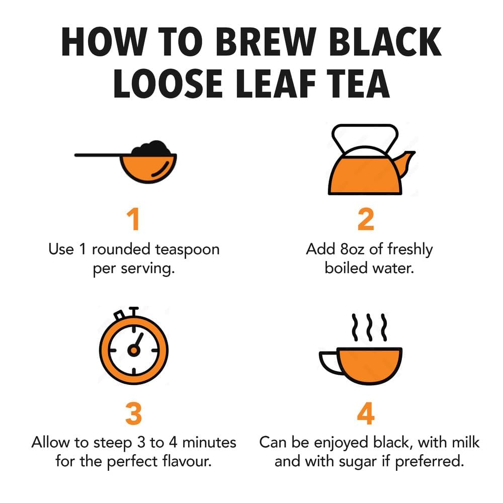Twinings Earl Grey Loose Leaf Black Tea with Bergamot, 3.53 oz Tin (6 Pack)