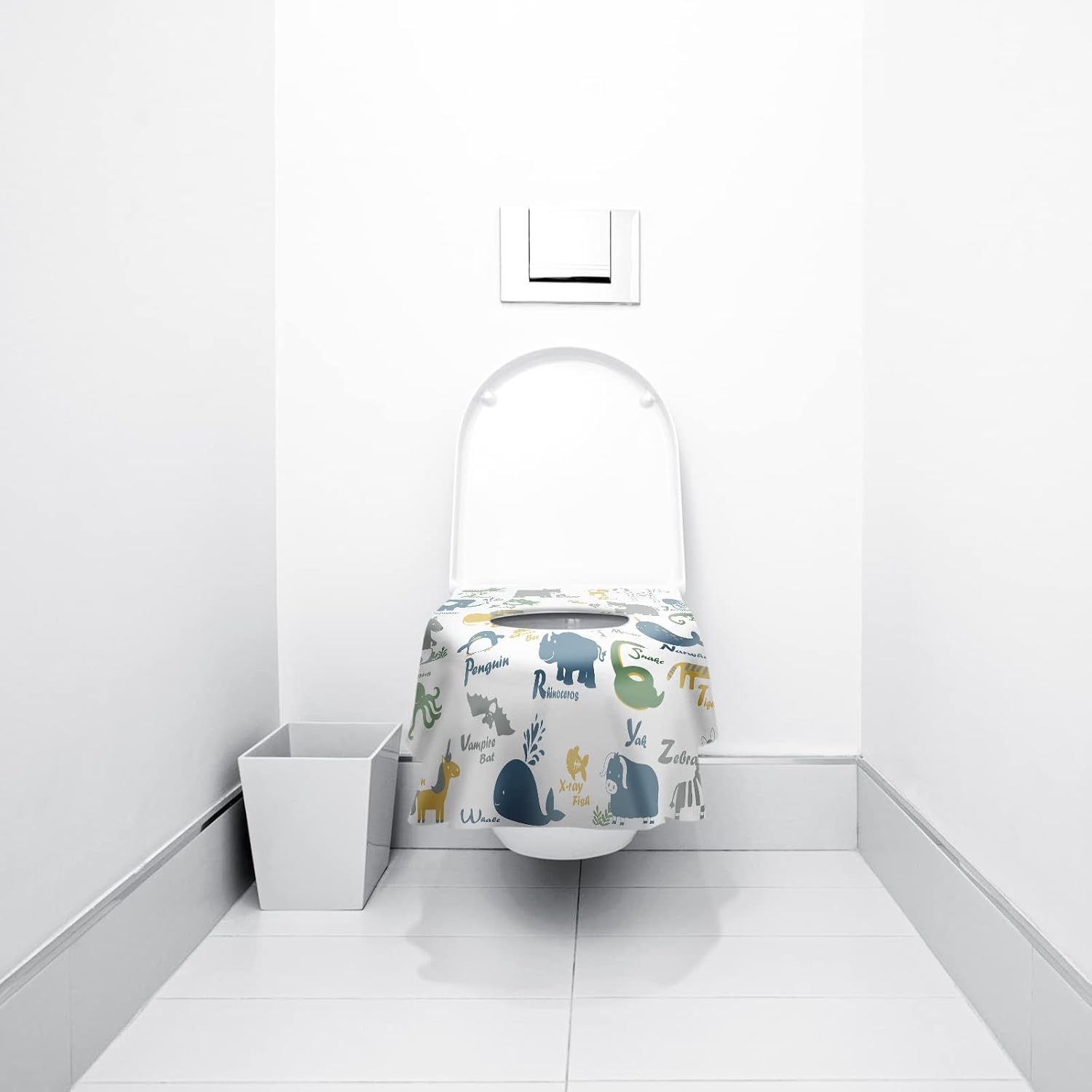 Blissful Diary 20 Pcs Toilet Seat Covers Disposable for Toddlers & Adults, Extra Large Waterproof, Portable Package for Travel, Kids Potty Training (Pack of 2)