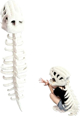 Dinosaur Costume-3D Skeleton Design,Realistic Halloween Dinosaur Skeleton Costume,Themed Skull Cosplay Props