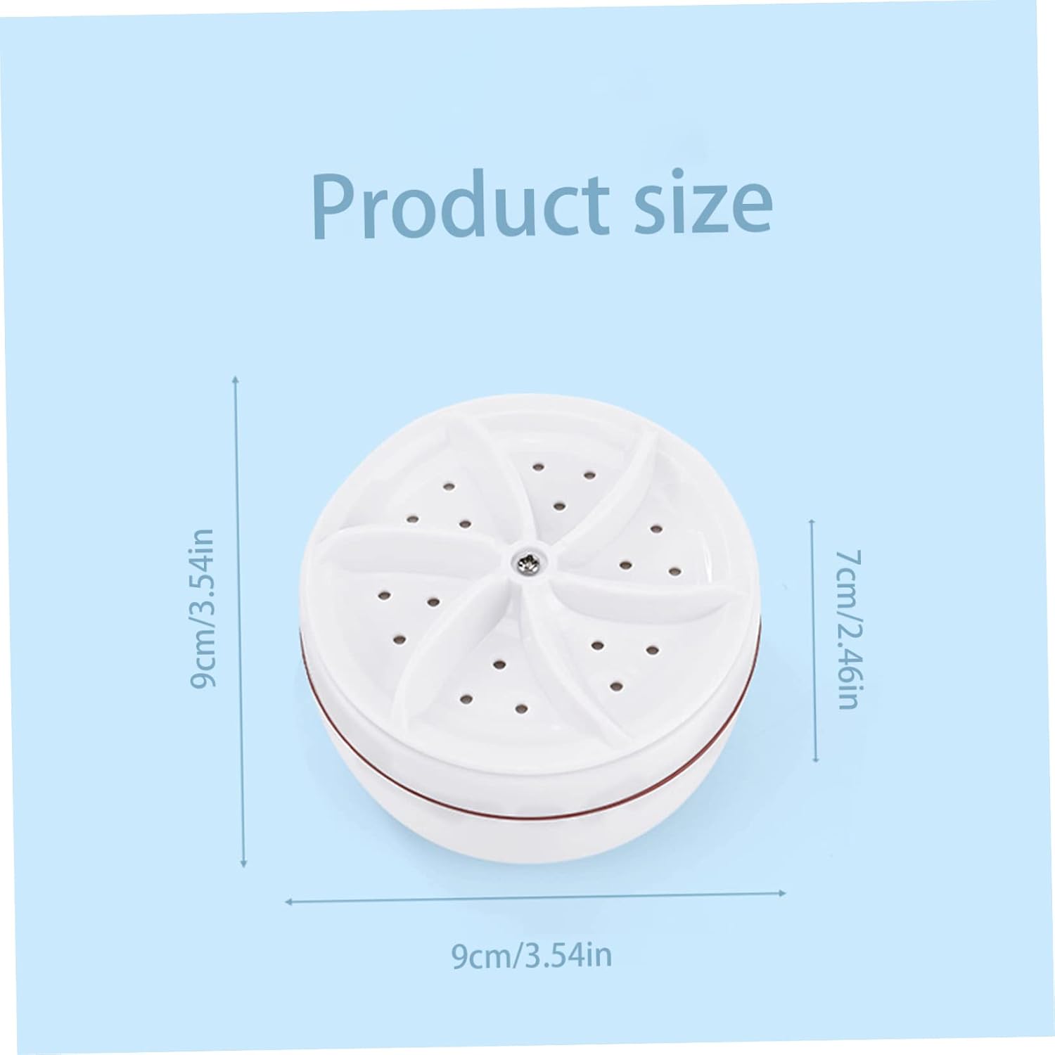 Mini Washing Machine Portable Washing Machine Portable Washer USB Turbo Washing Machine for Home Travel Camping 30W White