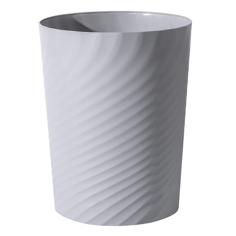 UUJOLY Plastic Small Bathroom Trash Can Wastebasket Garbage Can, Grey