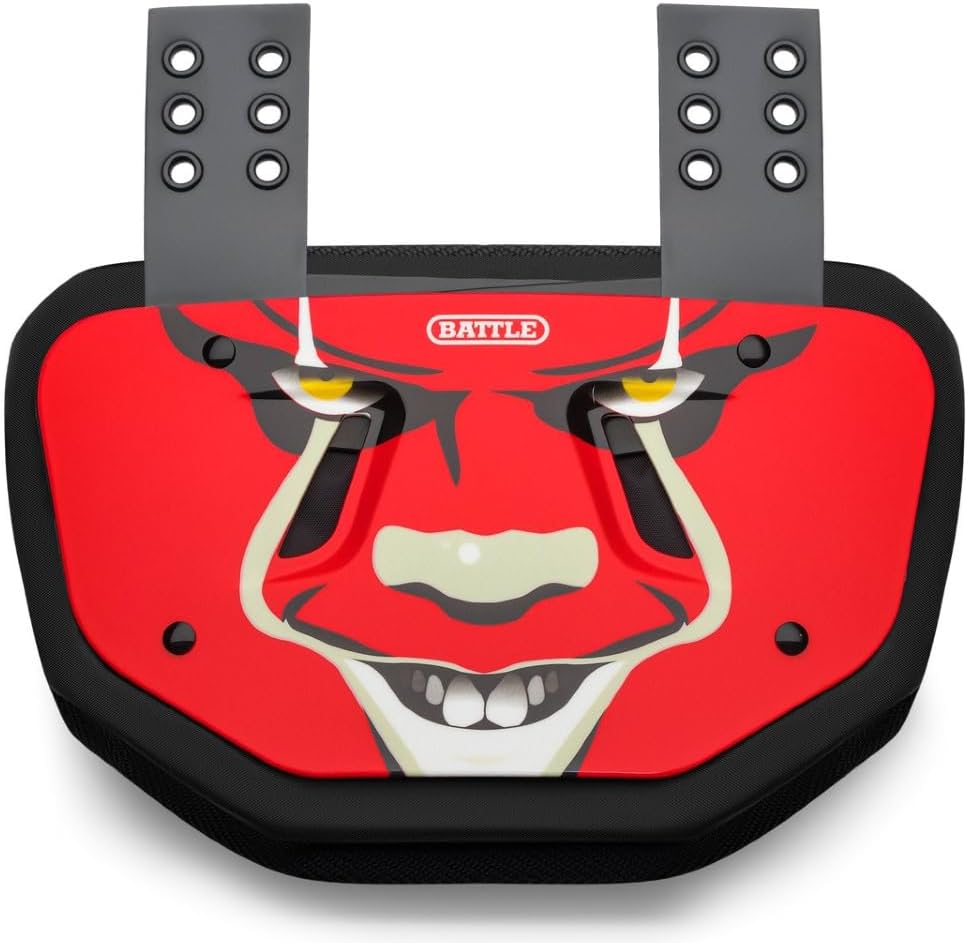 Battle Sports Novelty Football Back Plate, Kids, Adults