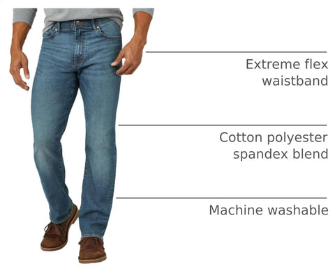 Lee Men's Extreme Motion Regular Straight Jean