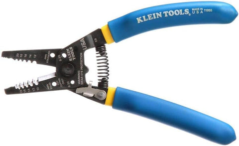 Klein Tools 11055EP Wire Cutter and Stripper, Made in USA, Stranded and Solid Wire Cutter, Cuts Copper