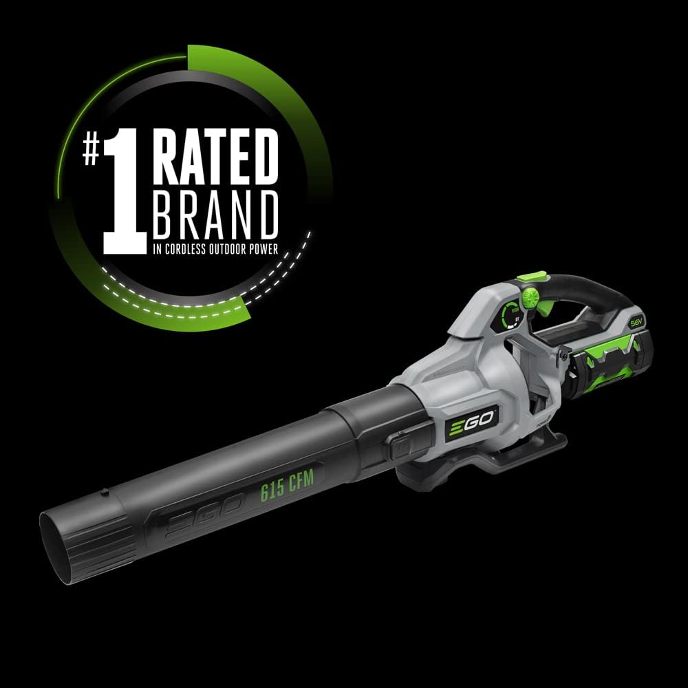 EGO POWER+ Cordless Electric Leaf Blower, 615 CFM, With Battery - LB6151