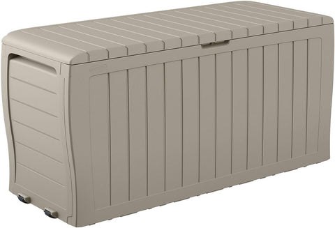 Keter Marvel 71 Gal Outdoor Storage Box for Patio and Pool Accessories