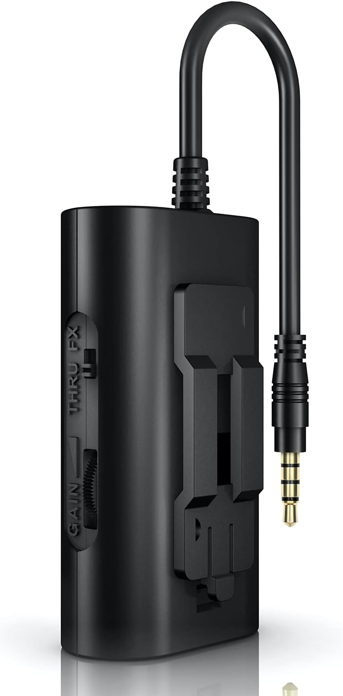 IK Multimedia iRig 2 portable guitar audio interface, lightweight audio adapter for iPhone and iPad with instrument input and headphone/amplfier outs