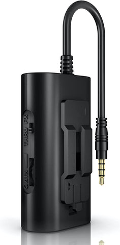 IK Multimedia iRig 2 portable guitar audio interface, lightweight audio adapter for iPhone and iPad with instrument input and headphone/amplfier outs