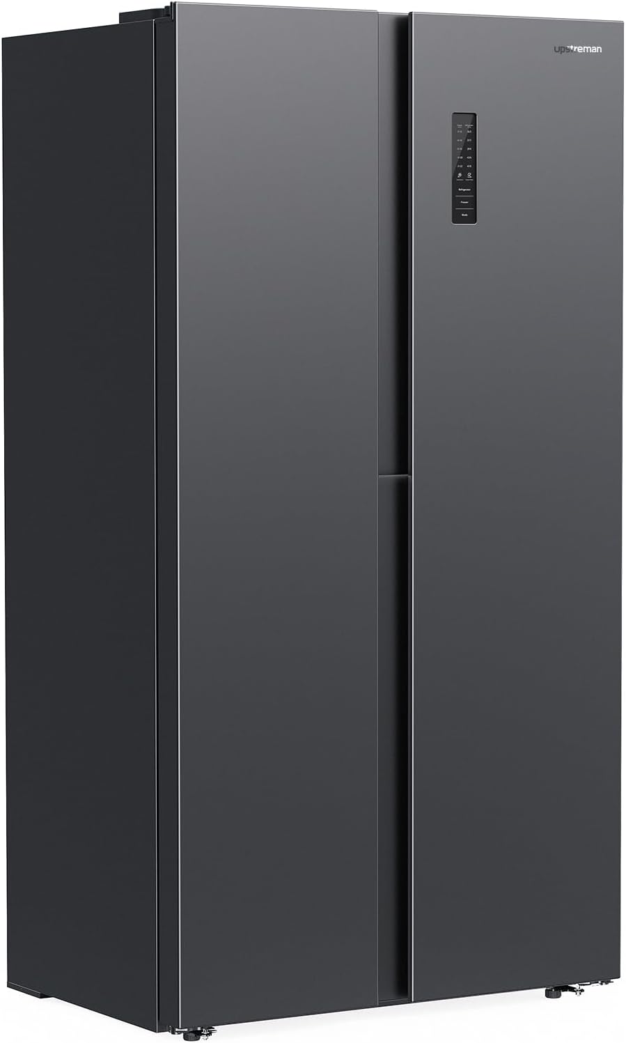 Upstreman 18.8 Cu.Ft Side By Side Refrigerator 36 Inch Counter Depth Full Size Fridge Black Kitchen Fridge SBS188