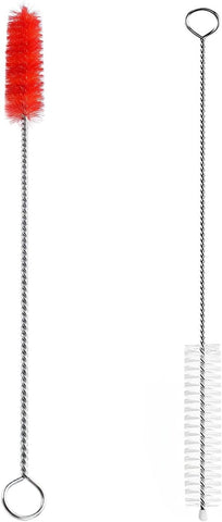 Straw Cleaner Brush, Reusable Metal Handles Straw Cleaner Brush Extra Long for Stanley Mug 40, 30, 20 oz, 10mm Wide for Sippy Cup, Water Bottle and Tubes