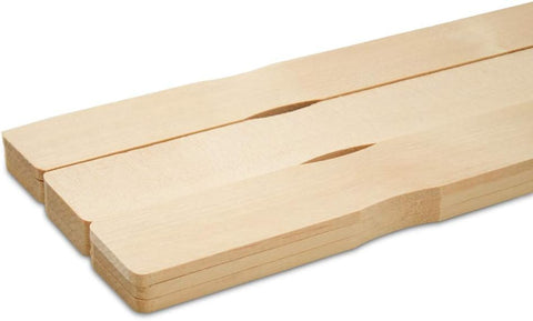 14 Inch Paint Sticks, Box of 100 Hardwood Paint Stirrers, Wood Mixing Paddles for Epoxy or Resin, Garden or Library Markers by Woodpeckers
