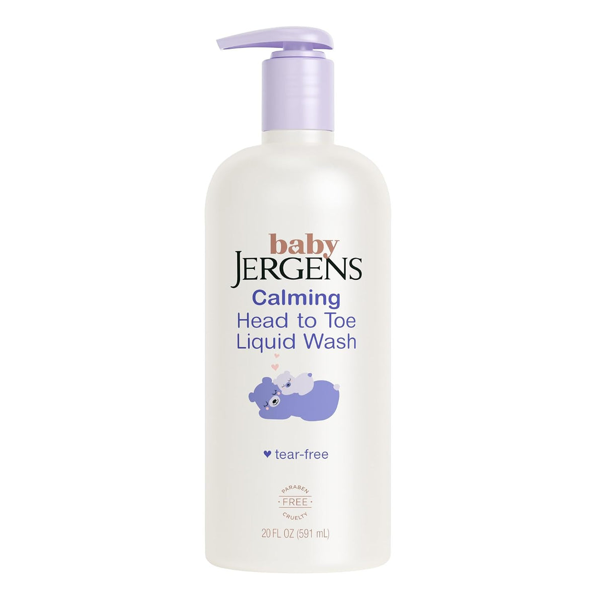 Jergens Baby Calming Head-to-Toe Liquid Baby Wash & Shampoo, 20 Fl Oz