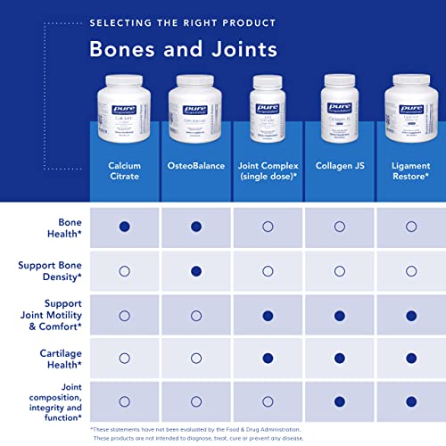 Pure Encapsulations Calcium (Citrate) - Supplement for Bone, Teeth, Colon, and Cardiovascular Health Support* - with Premium Calcium Citrate - 180 Capsules