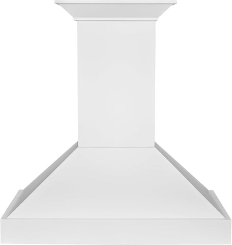 ZLINE 30 in. Wooden Wall Mount Range Hood in Smooth Bright White Finish (KBWW-30)