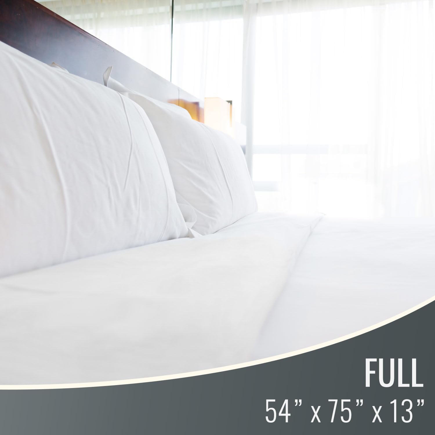 DMI Waterproof Mattress Protector and Mattress Cover, Encased Zippered Fit, Full, Packaging may vary