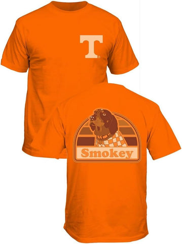 Tennessee Vols Men's Orange 2 Sided Smokey Portrait Short Sleeve T Shirt