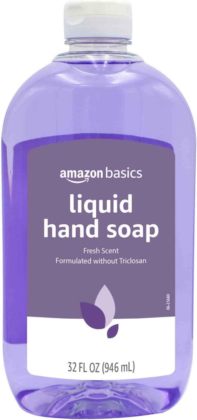 Amazon Basics Original Fresh Liquid Hand Soap, Moisturizing Formula, Phthalate & Paraben-Free, 32 Fl Oz (Pack of 2) (Previously Solimo)