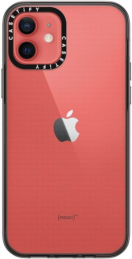 CASETiFY for iPhone 12 Case - Compact Clear Black