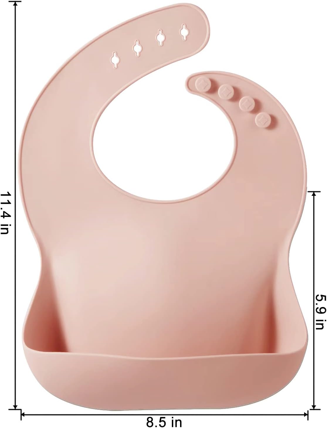PandaEar Set of 3 Silicone Baby Bibs Waterproof, Soft, Unisex, 10-72 Months