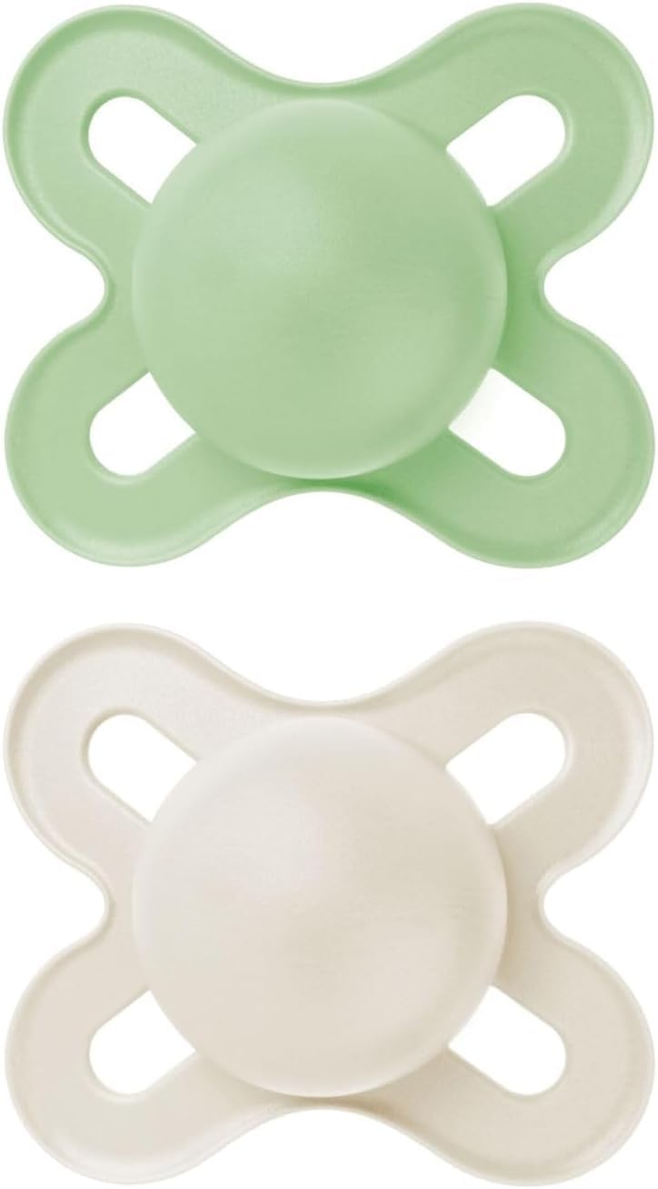 MAM Original Start Matte Baby Pacifiers,Binky for 0-3 Months,BPAFree Silicone Nipple,Easy Clean,Best for Newborn Babies,Developed with Medical Experts,Binkies with Sterilizer Case,2 Count (Pack of 12)