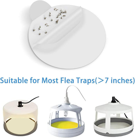 Shootingstar Flea Trap Refills, 7.1-Inch Sticky Pads Refill Discs, 12 Pack
