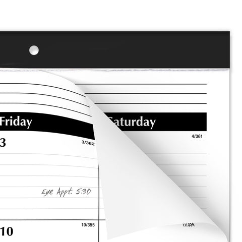 AT-A-GLANCE 2025 Desk Calendar, Desk Pad, Monthly, 21-3/4" x 17", Large, Ruled Blocks, 3 Pack (AZSK240025)