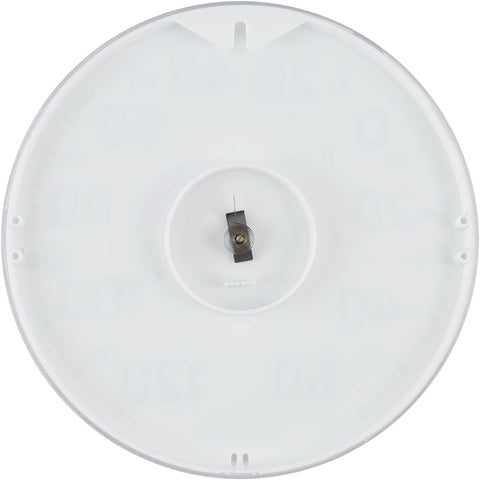 La Crosse 104-1522 8" Round Analog Dial Thermometer, White