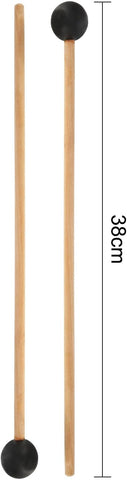Shappy Rubber Xylophone Mallet Bell Mallets Percussion 15 in Long (Black)