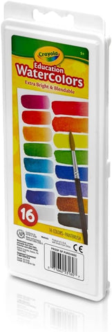 Crayola Watercolor Paint Set for Kids, Washable Paint, School Art Supplies