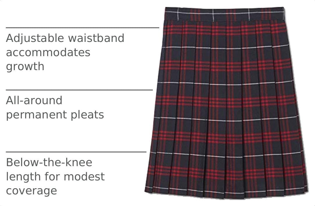 French Toast Girls' Plaid Pleated Skirt