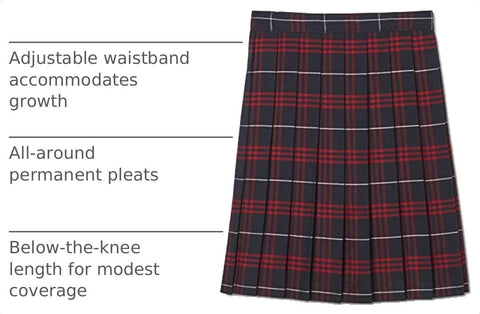 French Toast Girls' Plaid Pleated Skirt