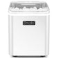 KUMIO Countertop Ice Maker, 9 Bullet Ice Ready in 6-8 Mins, 26.5lbs/24hrs, Self-Cleaning Portable Quiet Ice Machine with Ice Scoop& Basket, White