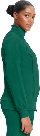 Cherokee Infinity Scrub Jacket for Women Zip Front Contemporary Fit