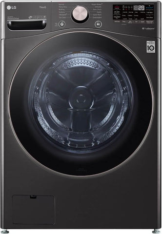 LG WM4000HBA 4.5 Cu. Ft. Smart Front-Load Washer, High-Efficiency Laundry Machine with Wi-Fi Connectivity, Black Steel